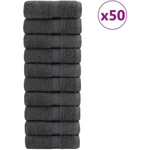 vidaXL Gastendoekjes SOLUND 50st 600g/m² 30x30cm antracietkleurig