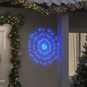 vidaXL Kerstverlichting vuurwerk 8 st 140 blauwe LED's 17 cm