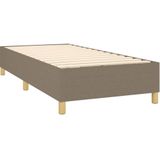 vidaXL Bedframe stof taupe 80x200 cm