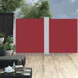 VidaXL Uittrekbaar Windscherm 160x600 cm - Rood