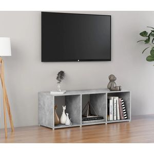 VidaXL TV-meubel 107x35x37 cm Spaanplaat Betongrijs