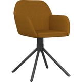 VidaXL Draaibare Eetkamerstoelen 2 st. Fluweel Bruin