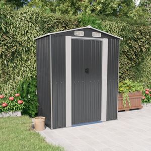 vidaXL-Tuinschuur-192x108x223-cm-gegalvaniseerd-staal-antracietkleurig