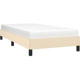 VidaXL Bedframe Stof Crèmekleurig 90x190 cm