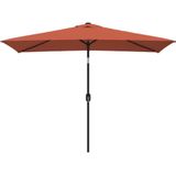 vidaXL Parasol met metalen paal 300x200 cm terracotta