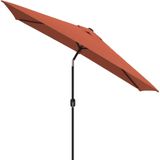 vidaXL Parasol met metalen paal 300x200 cm terracotta