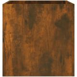 VidaXL Plantenbak 40x40x40 cm Bewerkt Hout Gerookt Eikenkleurig