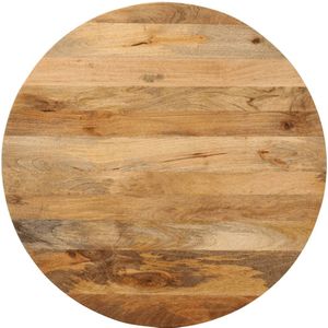 vidaXL Tafelblad rond Ø 70x3,8 cm massief ruw mangohout