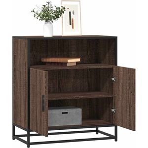 vidaXL Dressoir 68x35x76 cm bewerkt hout bruin eikenkleur