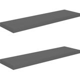 vidaXL-Wandschappen-zwevend-2-st-90x23,5x3,8-cm-MDF-hoogglans-grijs