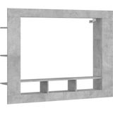 VidaXL Tv-meubel 152x22x113 cm - Bewerkt Hout Betongrijs