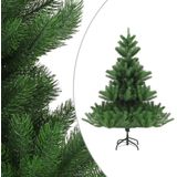 vidaXL Kunstkerstboom Nordmann met LED's en kerstballen 180 cm groen