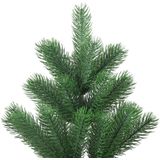 vidaXL Kunstkerstboom Nordmann met LED's en kerstballen 180 cm groen