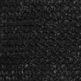 vidaXL Zonnezeil 160 g/m² 4,5x4,5x4,5 m HDPE zwart