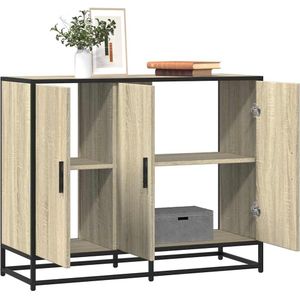 vidaXL - Dressoirx35x76 - cm - bewerkt - hout - sonoma - eikenkleurig