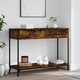 vidaXL-Wandtafel-100x34,5x75-cm-bewerkt-hout-gerookt-eikenkleurig