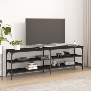 VidaXL TV-meubel 160x30x50 cm - Bewerkt Hout Zwart