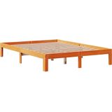vidaXL - Bedframe - zonder - matras - massief - grenenhout - wasbruinx200 - cm