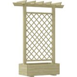 VidaXL Pergola Plantenbak 162x56x204 cm Hout