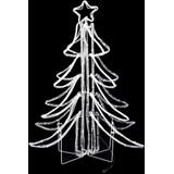 vidaXL Kerstfiguur boom 2 st inklapbaar met LED's 87x87x93 cm warmwit