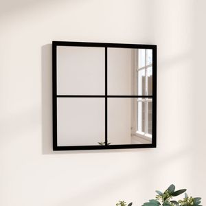 vidaXL-Wandspiegel-40x40-cm-metaal-zwart