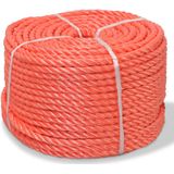 vidaXL Touw gedraaid 14 mm 100 m polypropyleen oranje