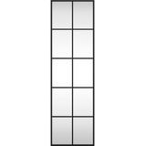 vidaXL-Wandspiegel-rechthoekig-30x100-cm-ijzer-zwart
