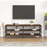 VidaXL Tv-meubel 140x40x50 cm - Bewerkt Hout - Bruineikenkleurig