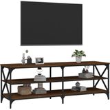 VidaXL Tv-meubel 140x40x50 cm - Bewerkt Hout - Bruineikenkleurig