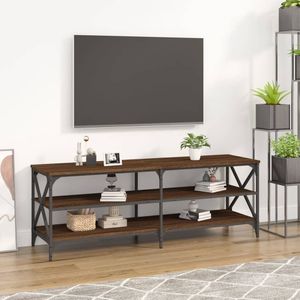 VidaXL Tv-meubel 140x40x50 cm - Bewerkt Hout - Bruineikenkleurig