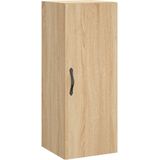 vidaXL Wandkast 34,5x34x90 cm bewerkt hout sonoma eikenkleurig