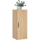 vidaXL Wandkast 34,5x34x90 cm bewerkt hout sonoma eikenkleurig