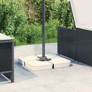 vidaXL 4-delige Set parasolvoeten voor kruisvoet parasol 100 kg PP