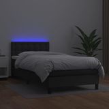 vidaXL-Boxspring-met-matras-en-LED-kunstleer-zwart-90x190-cm