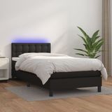 vidaXL-Boxspring-met-matras-en-LED-kunstleer-zwart-90x190-cm