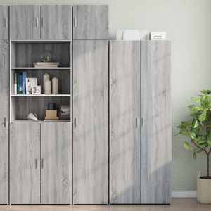 vidaXL Opbergkast smal 40x42,5x225 cm bewerkt hout grijs sonoma eiken