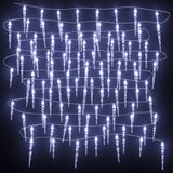 vidaXL Kerstverlichting ijspegels 200 koudwitte LED's 20 m acryl PVC