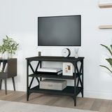 VidaXL TV-meubel 60x40x50 cm - Bewerkt Hout Zwart