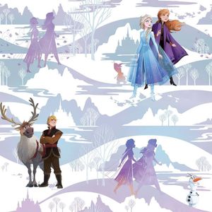 Kids at Home Behang Frozen Scene paars