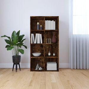 vidaXL-Boekenkast-66x30x130-cm-bewerkt-hout-gerookt-eikenkleurig