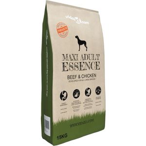 vidaXL Premium hondenvoer droog Maxi Adult Essence Beef & Chicken 15kg