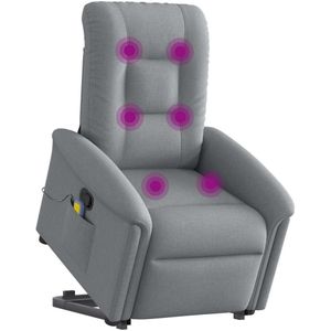 Massagestoel - Verstelbaar - Grijs - Elektrisch - Massagefunctie