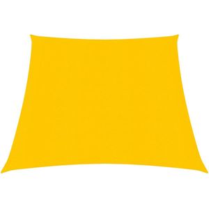vidaXL Zonnezeil 160 g/m² 3/4x3 m HDPE geel