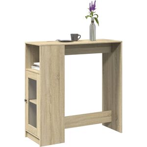 vidaXL Bartafel met rekken 101x40x103,5 cm hout sonoma eikenkleur