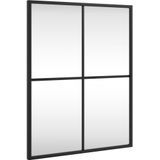 vidaXL-Wandspiegel-rechthoekig-40x50-cm-ijzer-zwart