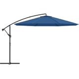 VidaXL Zweefparasol Aluminium Paal 350 cm Blauw