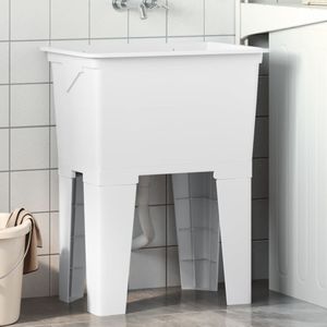 vidaXL Waskuip 59x41x75 cm hars wit