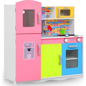 vidaXL Kinderspeelkeuken 80x30x85 cm MDF meerkleurig