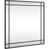 vidaXL-Wandspiegel-vierkant-60x60-cm-ijzer-zwart