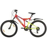 vidaXL Mountainbike 21 versnellingen 26 inch wielen 49 cm rood